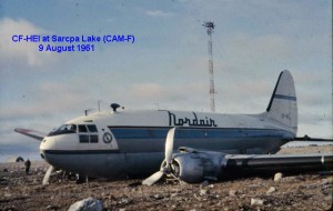 Pushing weather limits had its consequences as you can see with this C-46, CF-HEI, at CAM-F.